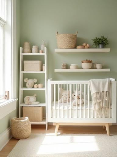 Minimalist Nursery Setup in Williamsburg